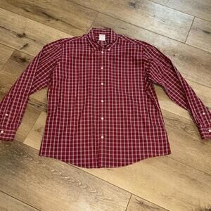 Men’s Brooks Brothers Button Up Dress Shirt Size Xl Regent Plaid